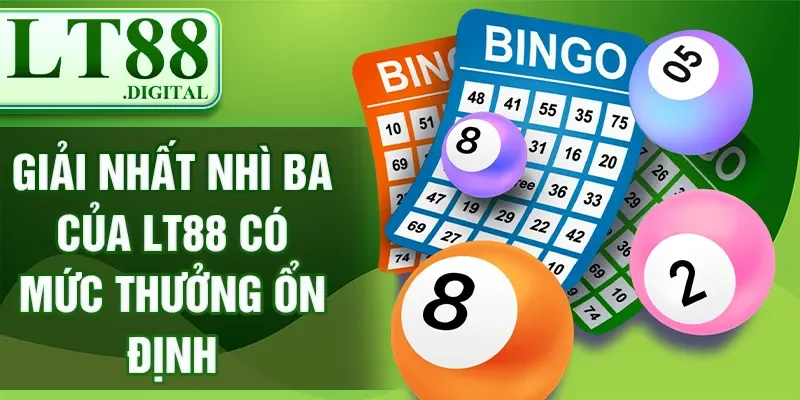 Giải Nhất Nhì Ba của LT88 có mức thưởng ổn định